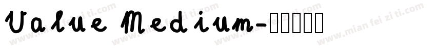 Value Medium字体转换